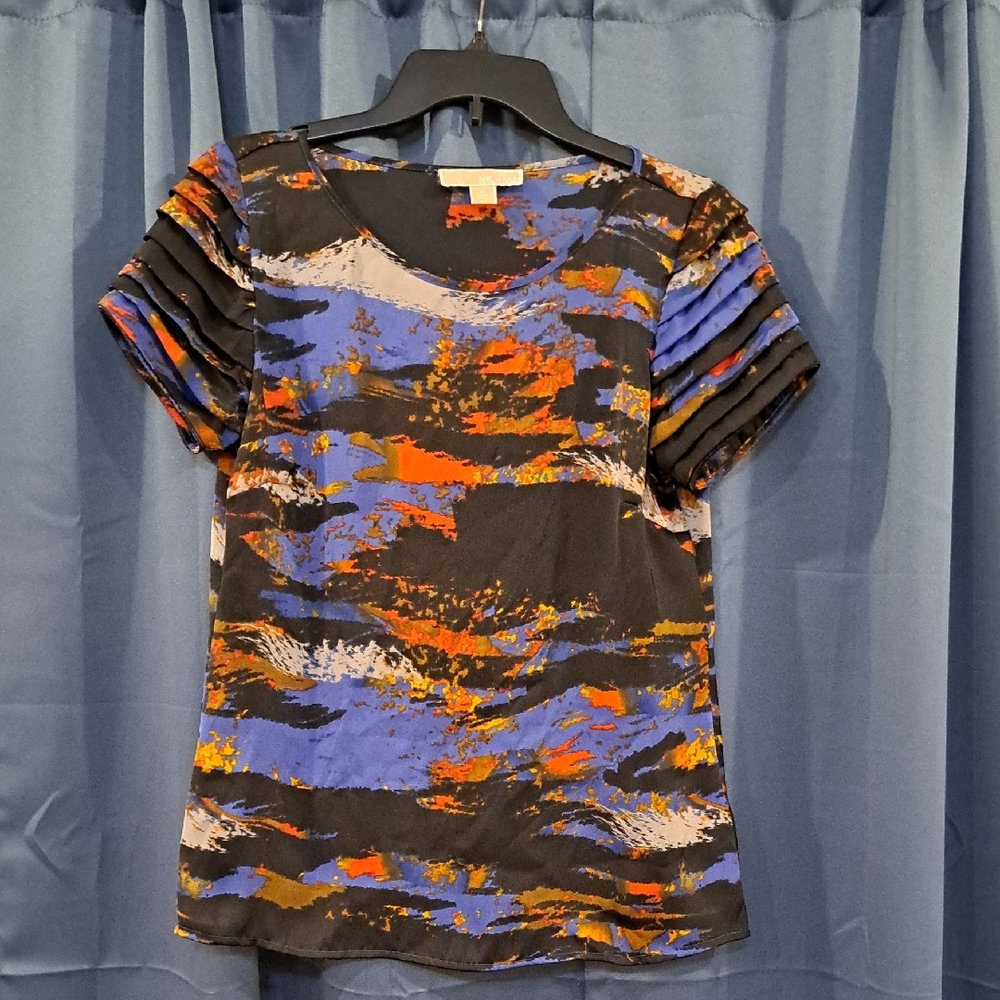 MICHAEL Michael Kors Multicolor Abstract Blouse